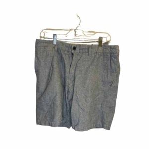 H&M Gray Grey Chambray Shorts Size 34